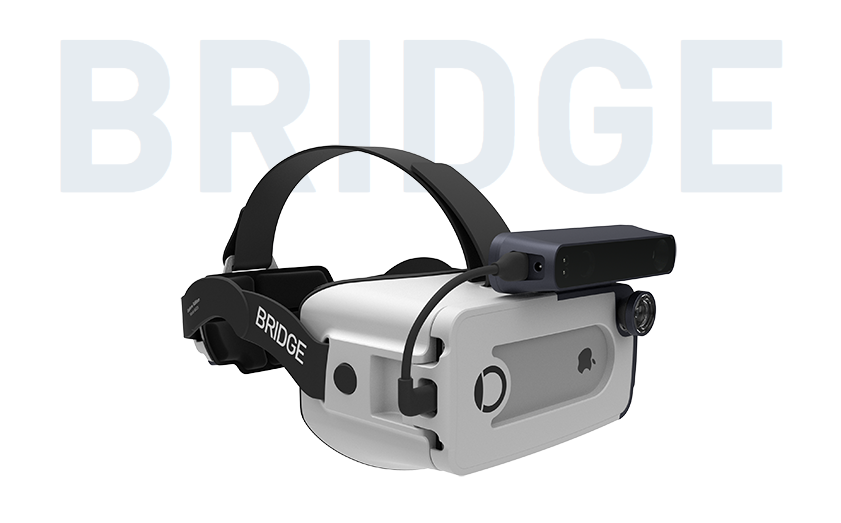 Bridge VR Headset with Structure Sensor
