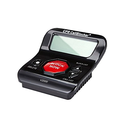 CPR Call Blocker V2000 – Pre-Programmed with 2000 Scam Numbers Plus The Ability to Block A Further 1500 Numbers at The Touch of A Button. Caller ID Service is Required