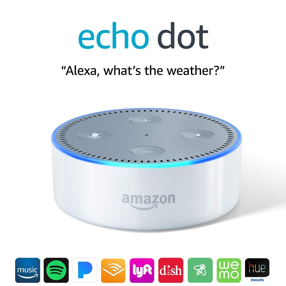 Echo Dot (2nd Generation) – Smart speaker with Alexa – White