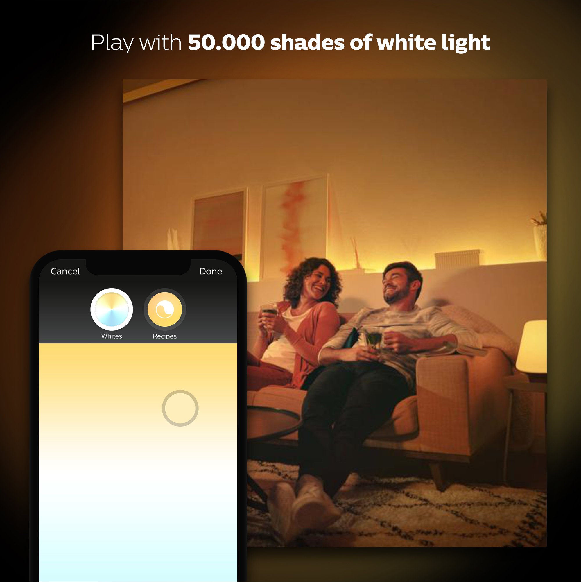 Philips Hue Single Premium Smart Bulb, 16 million colors, for most lamps & overhead lights, Hub Required, Works with Alexa, Apple HomeKit and Google Assistant