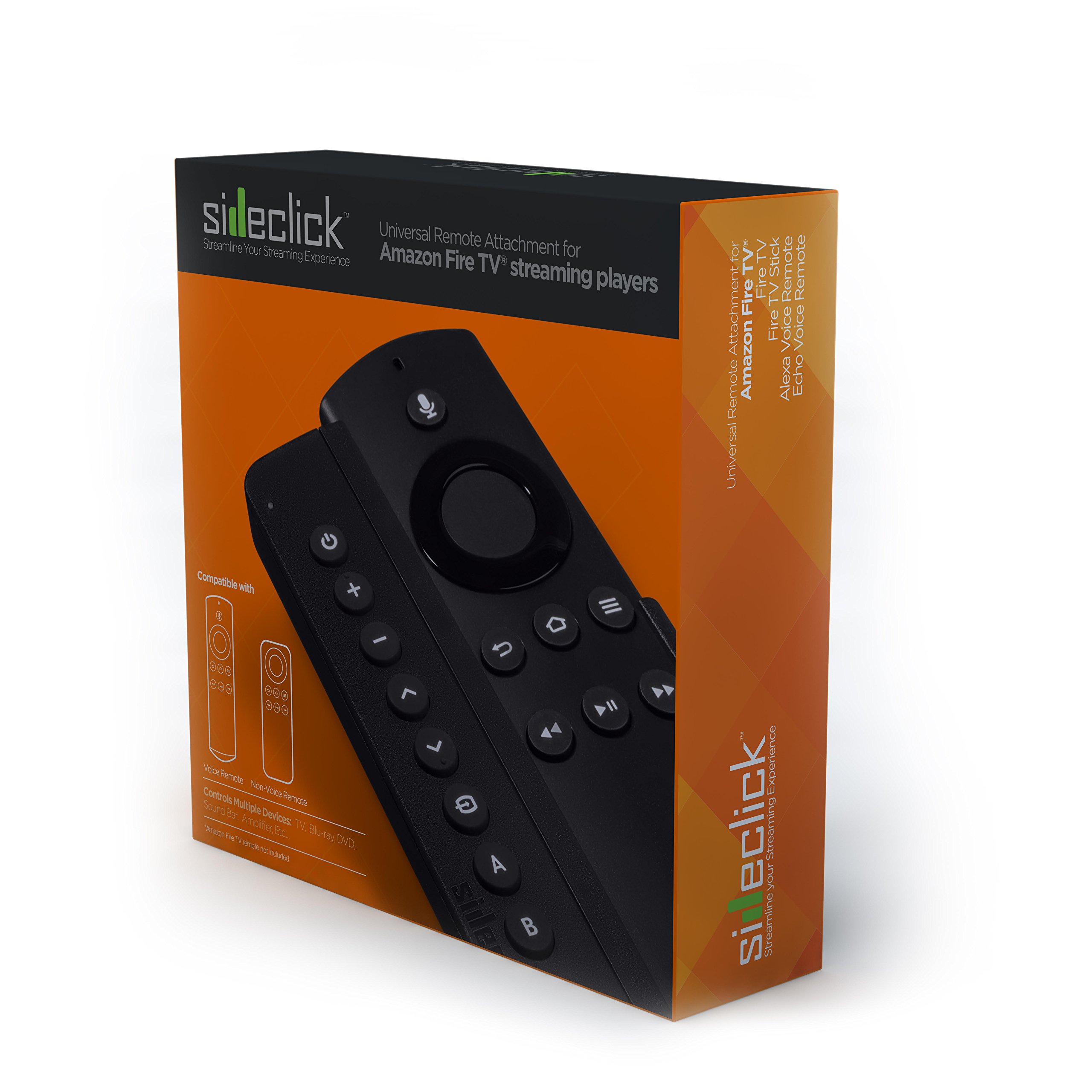 Sideclick Remotes SC2-FT16K Universal Remote Attachment for Amazon Fire TV Streaming Player